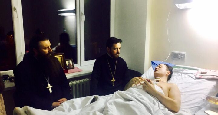 În seara Duminicii Pascale un pacient aflat în stare gravă a primit Sfânta Împărtășanie