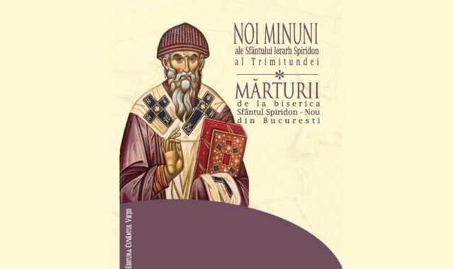 A apărut un volum despre minunile Sfântului Spiridon mărturisite de credincioşii bucureşteni
