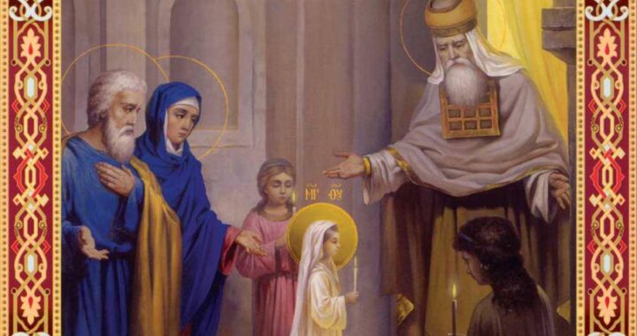 Intrarea în Biserică a Preasfintei Stăpânei noastre de Dumnezeu Născătoarea şi pururea Fecioara Maria – cea mai nouă sărbătoare închinată Maicii Domnului.