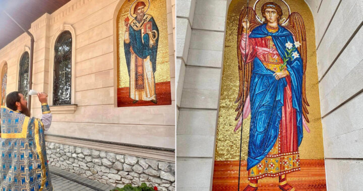 La biserica Sf. Spiridon au fost sfințite 7 icoane în mozaic