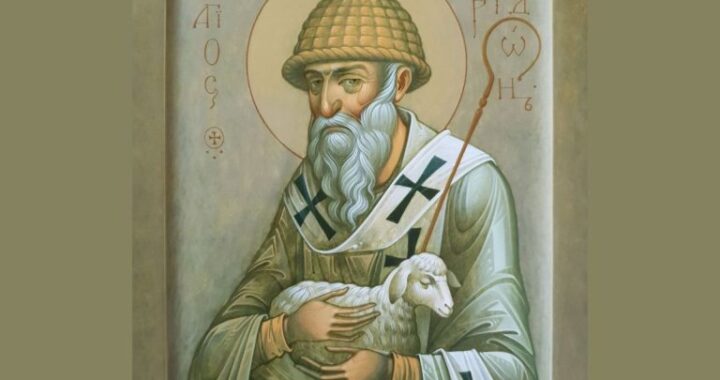 Sfântul Spiridon, ierarhul blând și smerit: de ce apare un miel în Icoanele sale?